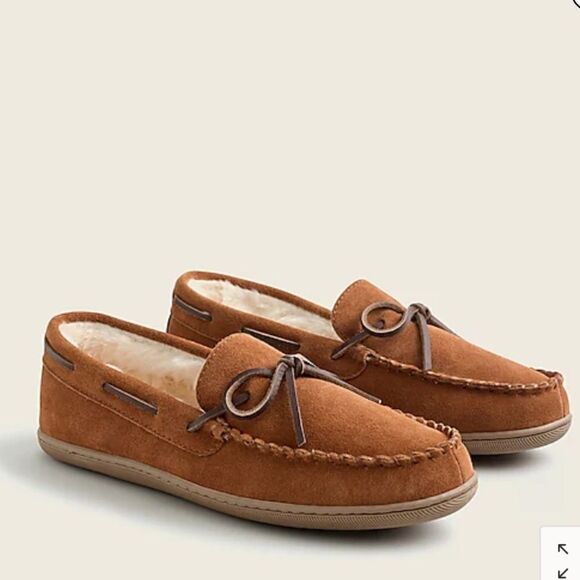 J. Crew Classic suede moccasin slippers* - Picture 1 of 3